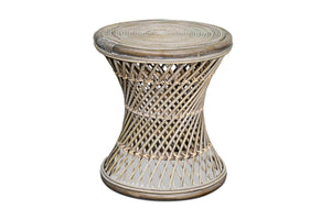 Calero Rattan Round Stool GRAY
