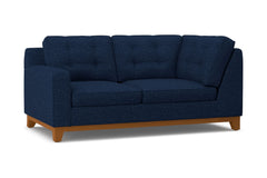 Brentwood Left Arm Corner Loveseat :: Leg Finish: Pecan / Configuration: LAF - Chaise on the Left