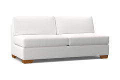 Melrose Armless Sofa :: Leg Finish: Pecan