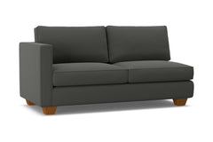 Catalina Left Arm Apartment Size Sofa :: Leg Finish: Pecan / Configuration: LAF - Chaise on the Left