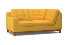 Brentwood Left Arm Corner Loveseat :: Leg Finish: Pecan / Configuration: LAF - Chaise on the Left