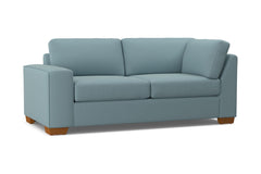 Melrose Left Arm Corner Apt Size Sofa :: Leg Finish: Pecan / Configuration: LAF - Chaise on the Left