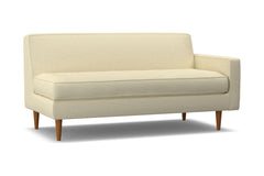 Monroe Right Arm Apartment Size Sofa :: Leg Finish: Pecan / Configuration: RAF - Chaise on the Right