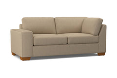 Melrose Left Arm Corner Apt Size Sofa :: Leg Finish: Pecan / Configuration: LAF - Chaise on the Left