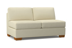 Melrose Armless Apartment Size Sofa :: Leg Finish: Pecan