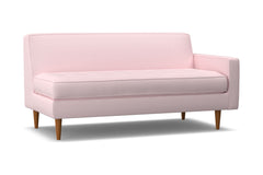 Monroe Right Arm Apartment Size Sofa :: Leg Finish: Pecan / Configuration: RAF - Chaise on the Right