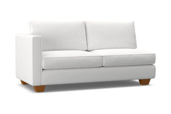 Catalina Left Arm Apartment Size Sofa :: Leg Finish: Pecan / Configuration: LAF - Chaise on the Left