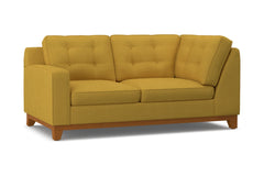 Brentwood Left Arm Corner Loveseat :: Leg Finish: Pecan / Configuration: LAF - Chaise on the Left