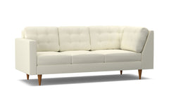 Logan Left Arm Corner Sofa :: Leg Finish: Pecan / Configuration: LAF - Chaise on the Left