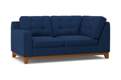 Brentwood Left Arm Corner Loveseat :: Leg Finish: Pecan / Configuration: LAF - Chaise on the Left