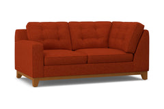 Brentwood Left Arm Corner Loveseat :: Leg Finish: Pecan / Configuration: LAF - Chaise on the Left