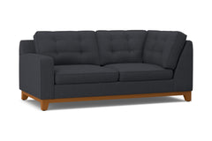 Brentwood Left Arm Corner Apt Size Sofa :: Leg Finish: Pecan / Configuration: LAF - Chaise on the Left