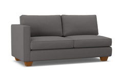Catalina Left Arm Apartment Size Sofa :: Leg Finish: Pecan / Configuration: LAF - Chaise on the Left