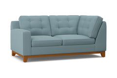Brentwood Left Arm Corner Loveseat :: Leg Finish: Pecan / Configuration: LAF - Chaise on the Left