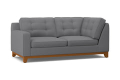 Brentwood Left Arm Corner Apt Size Sofa :: Leg Finish: Pecan / Configuration: LAF - Chaise on the Left
