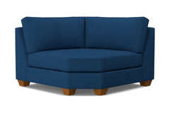 Tuxedo Round Corner :: Leg Finish: Pecan