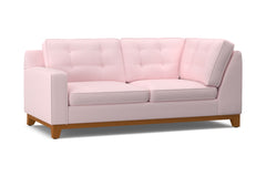 Brentwood Left Arm Corner Apt Size Sofa :: Leg Finish: Pecan / Configuration: LAF - Chaise on the Left