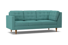 Logan Left Arm Corner Sofa :: Leg Finish: Pecan / Configuration: LAF - Chaise on the Left