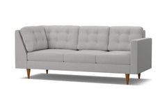 Logan Right Arm Corner Sofa :: Leg Finish: Pecan / Configuration: RAF - Chaise on the Right
