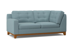 Brentwood Left Arm Corner Apt Size Sofa :: Leg Finish: Pecan / Configuration: LAF - Chaise on the Left