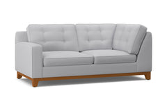 Brentwood Left Arm Corner Apt Size Sofa :: Leg Finish: Pecan / Configuration: LAF - Chaise on the Left