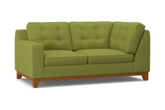 Brentwood Left Arm Corner Loveseat :: Leg Finish: Pecan / Configuration: LAF - Chaise on the Left