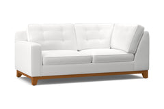 Brentwood Left Arm Corner Apt Size Sofa :: Leg Finish: Pecan / Configuration: LAF - Chaise on the Left