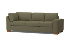 Melrose Right Arm Corner Sofa :: Leg Finish: Pecan / Configuration: RAF - Chaise on the Right