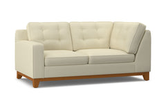Brentwood Left Arm Corner Loveseat :: Leg Finish: Pecan / Configuration: LAF - Chaise on the Left