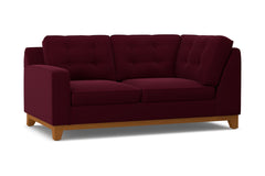 Brentwood Left Arm Corner Loveseat :: Leg Finish: Pecan / Configuration: LAF - Chaise on the Left