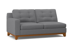 Brentwood Left Arm Apartment Size Sofa :: Leg Finish: Pecan / Configuration: LAF - Chaise on the Left