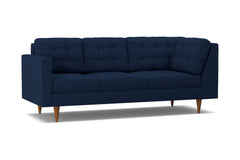 Logan Left Arm Corner Sofa :: Leg Finish: Pecan / Configuration: LAF - Chaise on the Left