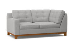 Brentwood Left Arm Corner Loveseat :: Leg Finish: Pecan / Configuration: LAF - Chaise on the Left