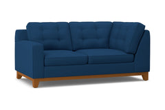 Brentwood Left Arm Corner Loveseat :: Leg Finish: Pecan / Configuration: LAF - Chaise on the Left