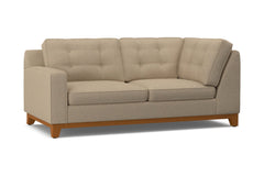 Brentwood Left Arm Corner Apt Size Sofa :: Leg Finish: Pecan / Configuration: LAF - Chaise on the Left