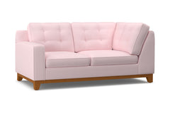 Brentwood Left Arm Corner Loveseat :: Leg Finish: Pecan / Configuration: LAF - Chaise on the Left