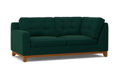 Brentwood Left Arm Corner Apt Size Sofa :: Leg Finish: Pecan / Configuration: LAF - Chaise on the Left