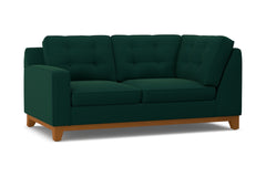 Brentwood Left Arm Corner Loveseat :: Leg Finish: Pecan / Configuration: LAF - Chaise on the Left