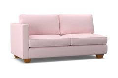 Catalina Left Arm Apartment Size Sofa :: Leg Finish: Pecan / Configuration: LAF - Chaise on the Left