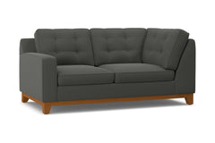 Brentwood Left Arm Corner Loveseat :: Leg Finish: Pecan / Configuration: LAF - Chaise on the Left