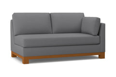 Avalon Right Arm Apartment Size Sofa :: Leg Finish: Pecan / Configuration: RAF - Chaise on the Right