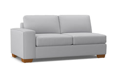 Melrose Left Arm Apartment Size Sofa :: Leg Finish: Pecan / Configuration: LAF - Chaise on the Left