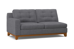 Brentwood Left Arm Apartment Size Sofa :: Leg Finish: Pecan / Configuration: LAF - Chaise on the Left