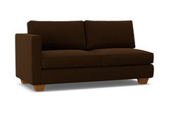 Catalina Left Arm Apartment Size Sofa :: Leg Finish: Pecan / Configuration: LAF - Chaise on the Left