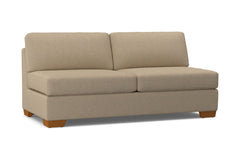 Melrose Armless Sofa :: Leg Finish: Pecan