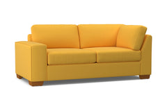 Melrose Left Arm Corner Apt Size Sofa :: Leg Finish: Pecan / Configuration: LAF - Chaise on the Left