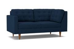 Logan Left Arm Corner Apt Size Sofa :: Leg Finish: Pecan / Configuration: LAF - Chaise on the Left