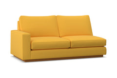 Harper Left Arm Apartment Size Sofa :: Leg Finish: Pecan / Configuration: LAF - Chaise on the Left