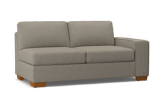 Melrose Right Arm Apartment Size Sofa :: Leg Finish: Pecan / Configuration: RAF - Chaise on the Right