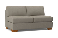 Melrose Armless Apartment Size Sofa :: Leg Finish: Pecan